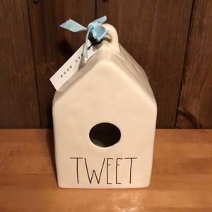 Rae Dunn Square Tweet Birdhouse
